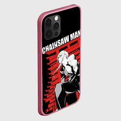 Чехол для iPhone 12 Pro Chainsaw - Макима, цвет: 3D-малиновый — фото 2