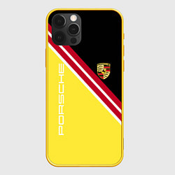 Чехол iPhone 12 Pro Porsche - полосы