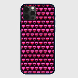 Чехол для iPhone 12 Pro Poppy Playtime - Kissy Missy Pattern - Huggy Wuggy, цвет: 3D-черный