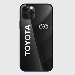 Чехол для iPhone 12 Pro Toyota - серая абстракция, цвет: 3D-черный