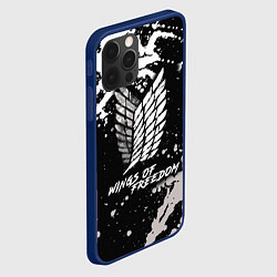 Чехол для iPhone 12 Pro Attack on Titan wings of freedom, цвет: 3D-тёмно-синий — фото 2