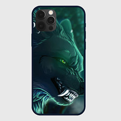 Чехол для iPhone 12 Pro Fantasy волк, цвет: 3D-черный