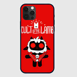 Чехол для iPhone 12 Pro Cult of the Lamb ягненок, цвет: 3D-черный