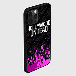 Чехол для iPhone 12 Pro Hollywood Undead rock legends: символ сверху, цвет: 3D-черный — фото 2