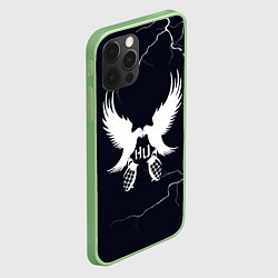 Чехол для iPhone 12 Pro Hollywood Undead - молнии, цвет: 3D-салатовый — фото 2