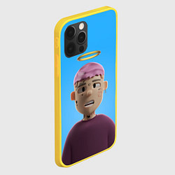 Чехол для iPhone 12 Pro Lil Peep С Нимбом, цвет: 3D-желтый — фото 2