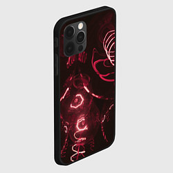 Чехол для iPhone 12 Pro Неоновые тусклые фонари, цвет: 3D-черный — фото 2