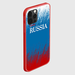 Чехол для iPhone 12 Pro Российский триколор - Я люблю Россию, цвет: 3D-красный — фото 2