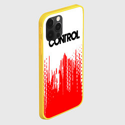 Чехол для iPhone 12 Pro Control красная текстура, цвет: 3D-желтый — фото 2
