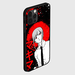 Чехол для iPhone 12 Pro Человек-бензопила - манга - Макима, цвет: 3D-черный — фото 2