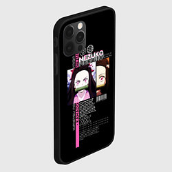 Чехол для iPhone 12 Pro Незуко Камадо - Клинок, рассекающий демонов, цвет: 3D-черный — фото 2