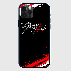 Чехол для iPhone 12 Pro Stray kids - краска, цвет: 3D-черный