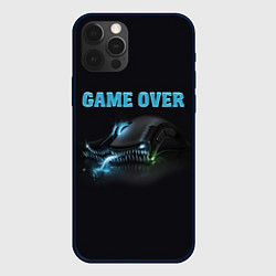 Чехол для iPhone 12 Pro Game over - доигрался, цвет: 3D-черный
