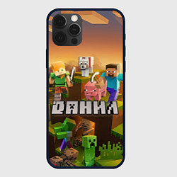 Чехол для iPhone 12 Pro Данил Minecraft, цвет: 3D-черный