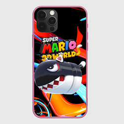 Чехол для iPhone 12 Pro Cat Bullet Bill - Super mario 3D World - Nintendo, цвет: 3D-малиновый