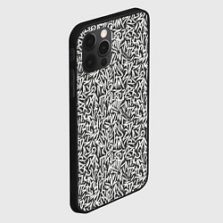 Чехол для iPhone 12 Pro Надпись краской, цвет: 3D-черный — фото 2