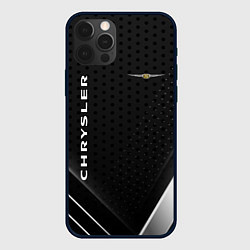 Чехол для iPhone 12 Pro Chrysler Карбон, цвет: 3D-черный