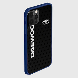 Чехол для iPhone 12 Pro Daewoo Карбон, цвет: 3D-тёмно-синий — фото 2