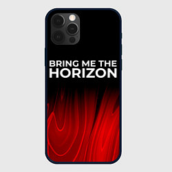 Чехол для iPhone 12 Pro Bring Me the Horizon red plasma, цвет: 3D-черный