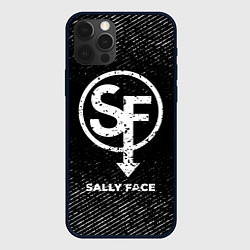 Чехол для iPhone 12 Pro Sally Face с потертостями на темном фоне, цвет: 3D-черный