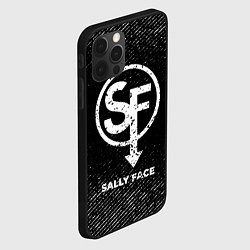 Чехол для iPhone 12 Pro Sally Face с потертостями на темном фоне, цвет: 3D-черный — фото 2