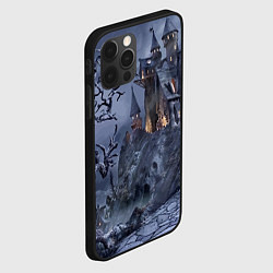 Чехол для iPhone 12 Pro Старый заброшенный замок - Halloween, цвет: 3D-черный — фото 2