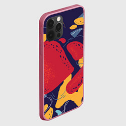 Чехол для iPhone 12 Pro Красное абстрактное пятно, цвет: 3D-малиновый — фото 2