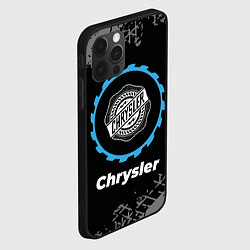 Чехол для iPhone 12 Pro Chrysler в стиле Top Gear со следами шин на фоне, цвет: 3D-черный — фото 2