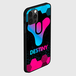 Чехол для iPhone 12 Pro Destiny - neon gradient, цвет: 3D-черный — фото 2
