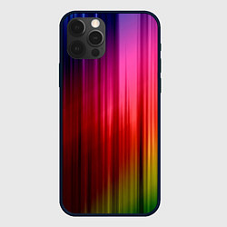 Чехол для iPhone 12 Pro Цветной спектр, цвет: 3D-черный