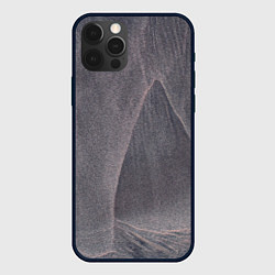 Чехол для iPhone 12 Pro Тёмные туманные блёстки, цвет: 3D-черный