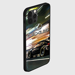 Чехол для iPhone 12 Pro Lexus - скорость режим, цвет: 3D-черный — фото 2