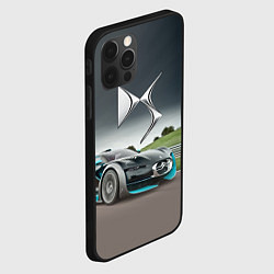 Чехол для iPhone 12 Pro Citroen DS Spirit - скоростной режим, цвет: 3D-черный — фото 2