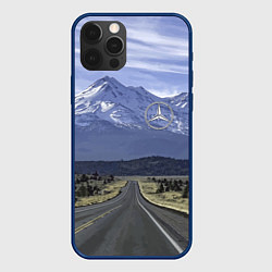 Чехол для iPhone 12 Pro Мерседес - очередная вершина!, цвет: 3D-тёмно-синий