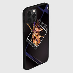 Чехол для iPhone 12 Pro Сайно в ромбе, цвет: 3D-черный — фото 2