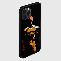 Чехол для iPhone 12 Pro One Punch-Man - человек-кулак, цвет: 3D-черный — фото 2