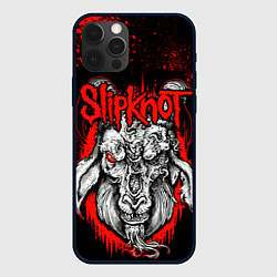 Чехол для iPhone 12 Pro Slipknot - красный козел, цвет: 3D-черный