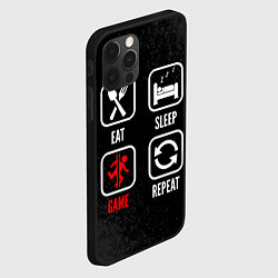 Чехол для iPhone 12 Pro Eat, sleep, Portal, repeat, цвет: 3D-черный — фото 2