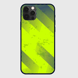 Чехол для iPhone 12 Pro Green sport style, цвет: 3D-черный