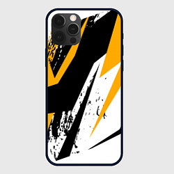 Чехол для iPhone 12 Pro Гоночная абстракция, цвет: 3D-черный