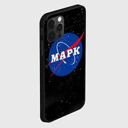 Чехол для iPhone 12 Pro Марк Наса космос, цвет: 3D-черный — фото 2