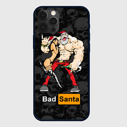 Чехол для iPhone 12 Pro Bad Santa and sexy girl, цвет: 3D-черный