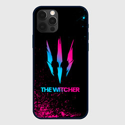 Чехол для iPhone 12 Pro The Witcher - neon gradient, цвет: 3D-черный