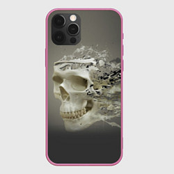 Чехол для iPhone 12 Pro Vanguard skull - destroyed, цвет: 3D-малиновый