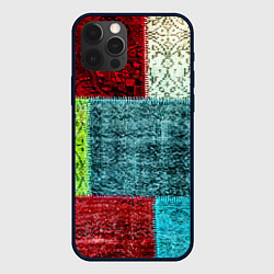 Чехол для iPhone 12 Pro Patchwork - art, цвет: 3D-черный