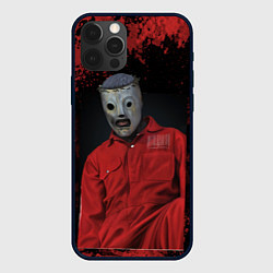 Чехол для iPhone 12 Pro Slipknot red & black, цвет: 3D-черный