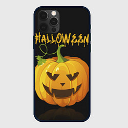 Чехол для iPhone 12 Pro Halloween : тыква, цвет: 3D-черный