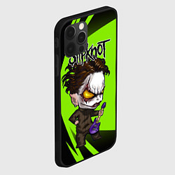 Чехол для iPhone 12 Pro Slipknot green, цвет: 3D-черный — фото 2