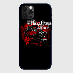 Чехол для iPhone 12 Pro Three Days Grace змея и ворон, цвет: 3D-черный