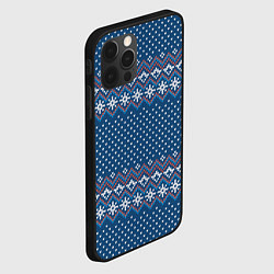Чехол для iPhone 12 Pro Вязанный стиль - классика, цвет: 3D-черный — фото 2